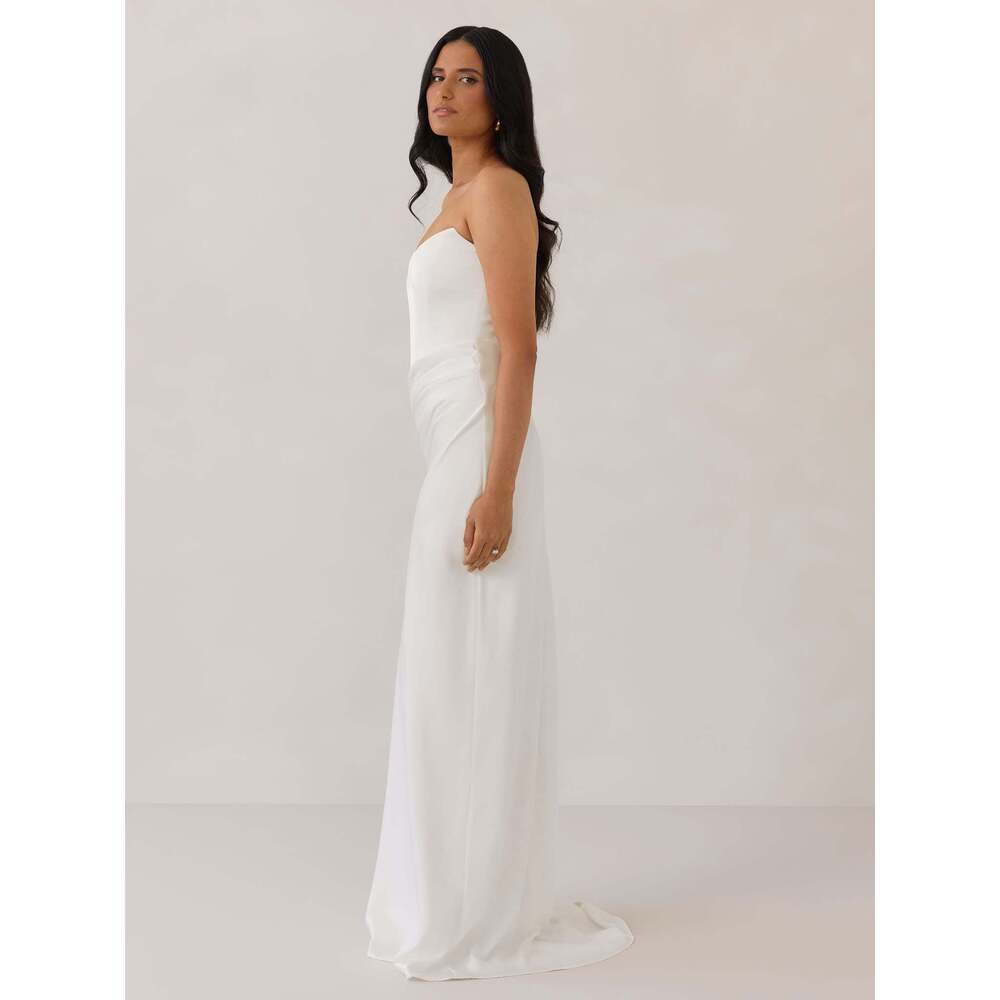 Park & Fifth Cardero Dress Size MM / Off White - Picture 4 of 5